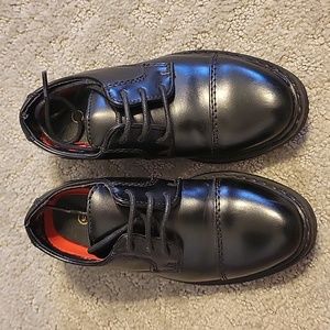 Bruno Marc Black Toddler Dress Shoes, Size 9